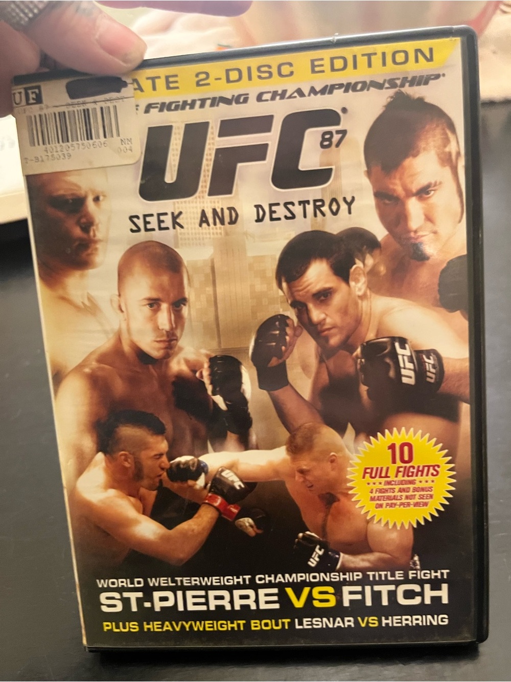 2-disc DVD release of UFC 87: Seek and Destroy, original release in August 2008.